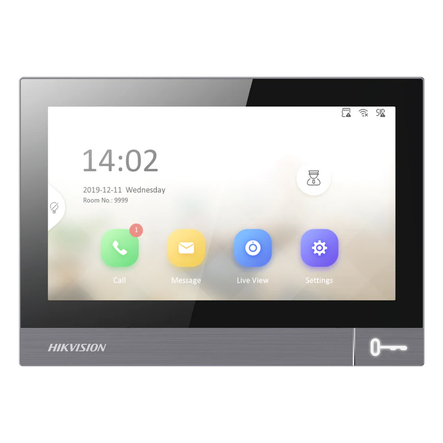 Hikvision IP Intercom 7” Pro Touchscreen Monitor - Surface 